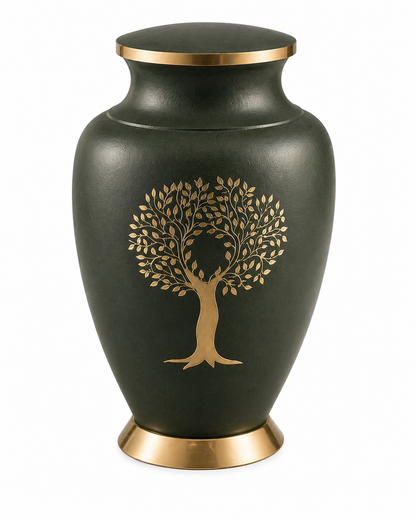 Eden Vessel cremation urn displayed on a table