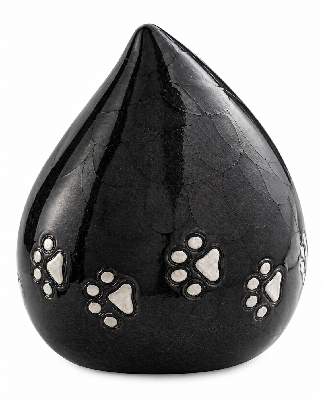 Midnight Paws pet urn displayed on a table