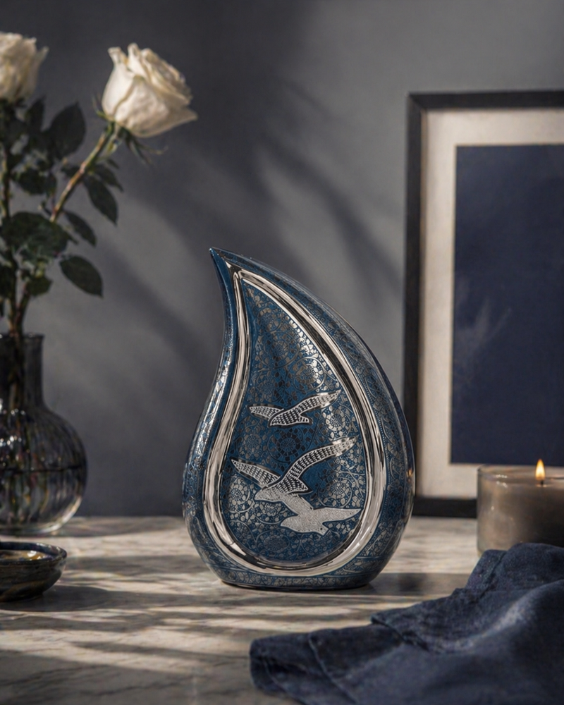 Why Choose the Azure Flight Teardrop Urn?