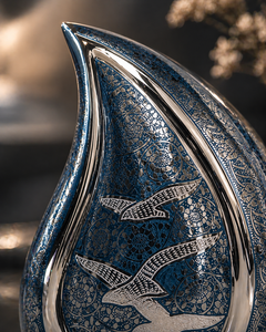 Azure Flight Teardrop Urn
