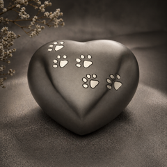 Ashen Paws Heart Urn