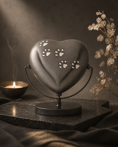 Ashen Paws Heart Urn