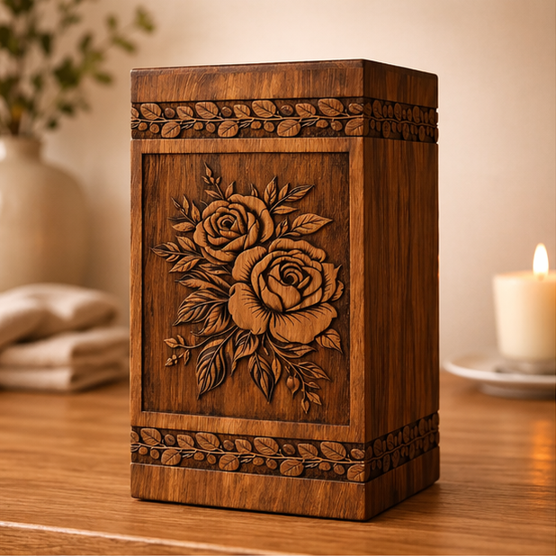Why Choose a Wooden Rose Flower Urn?