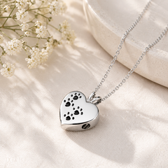 Vacuum Plated Heart Necklace for Pets