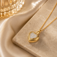 Heart Shaped Keepsake Necklace