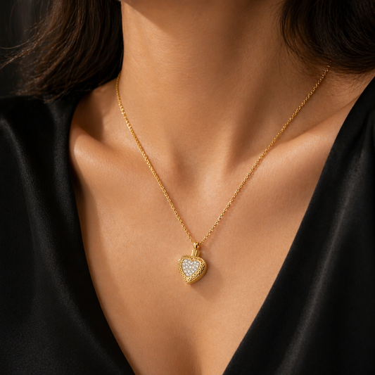 Heart Shaped Keepsake Necklace