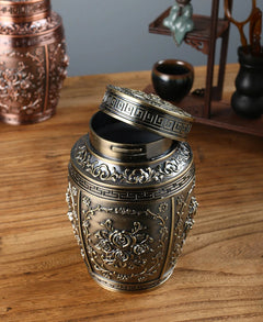 Ornate Floral Keepsake Urn
