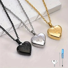 Heart Shaped Keepsake Necklace for Pets