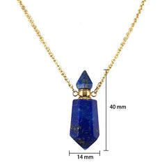 Natural Stone Crystal Keepsake Necklace