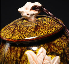 Lotus Engraved Keepsake Urn