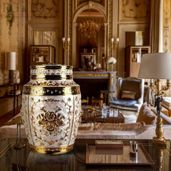 Ornate Floral Keepsake Urn