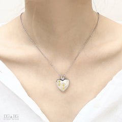 Vacuum Plated Heart Necklace for Pets