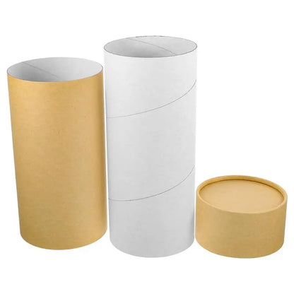 Natural Kraft scatter urn, lid and closure detail